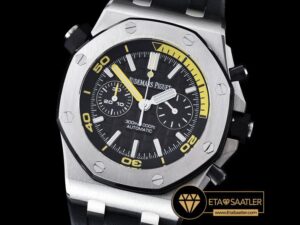 AP0354 - Royal Oak Offshore Diver Chrono SSRU Black JF A3126 - 01.jpg